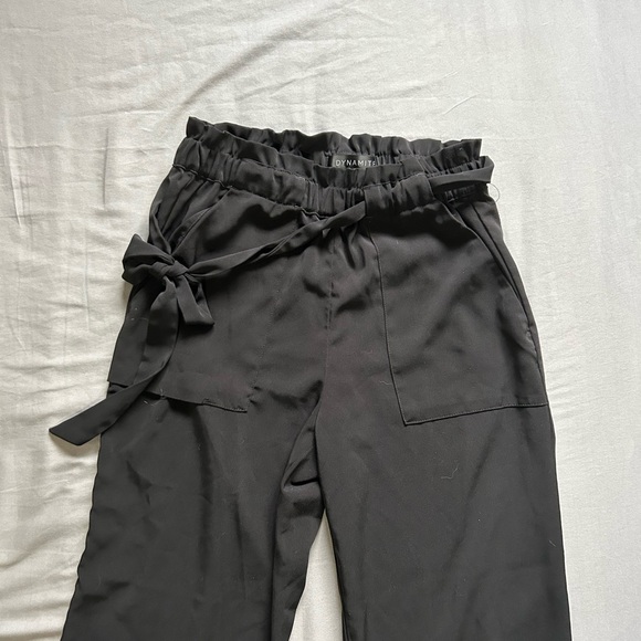 Black Elegant Dynamite Pants - Picture 2 of 15